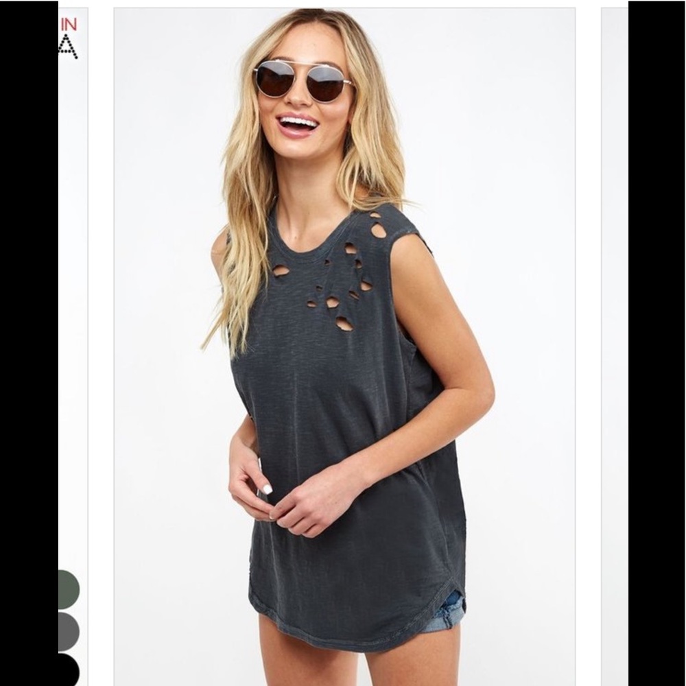 Distressed Tank Top